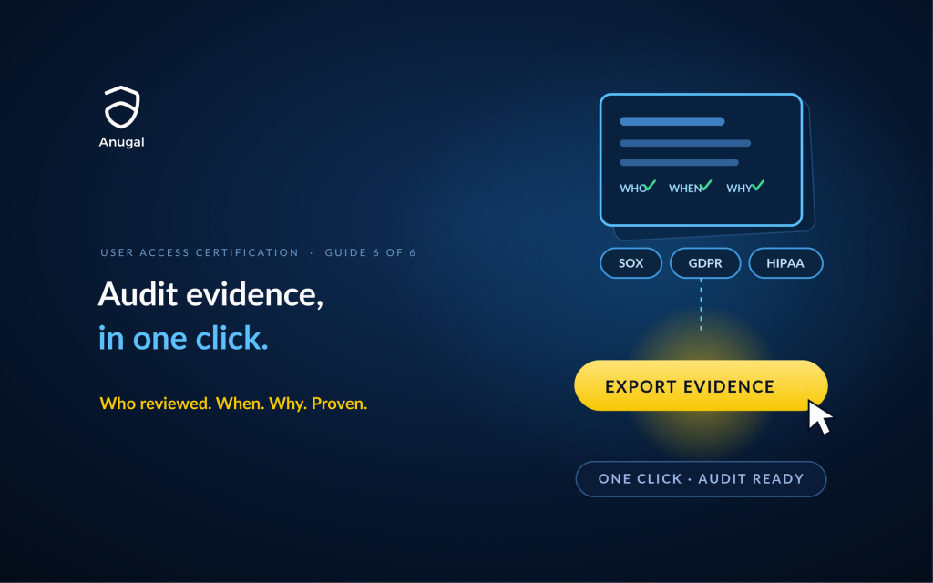 Audit-Ready Access Certification: Evidence in One Click